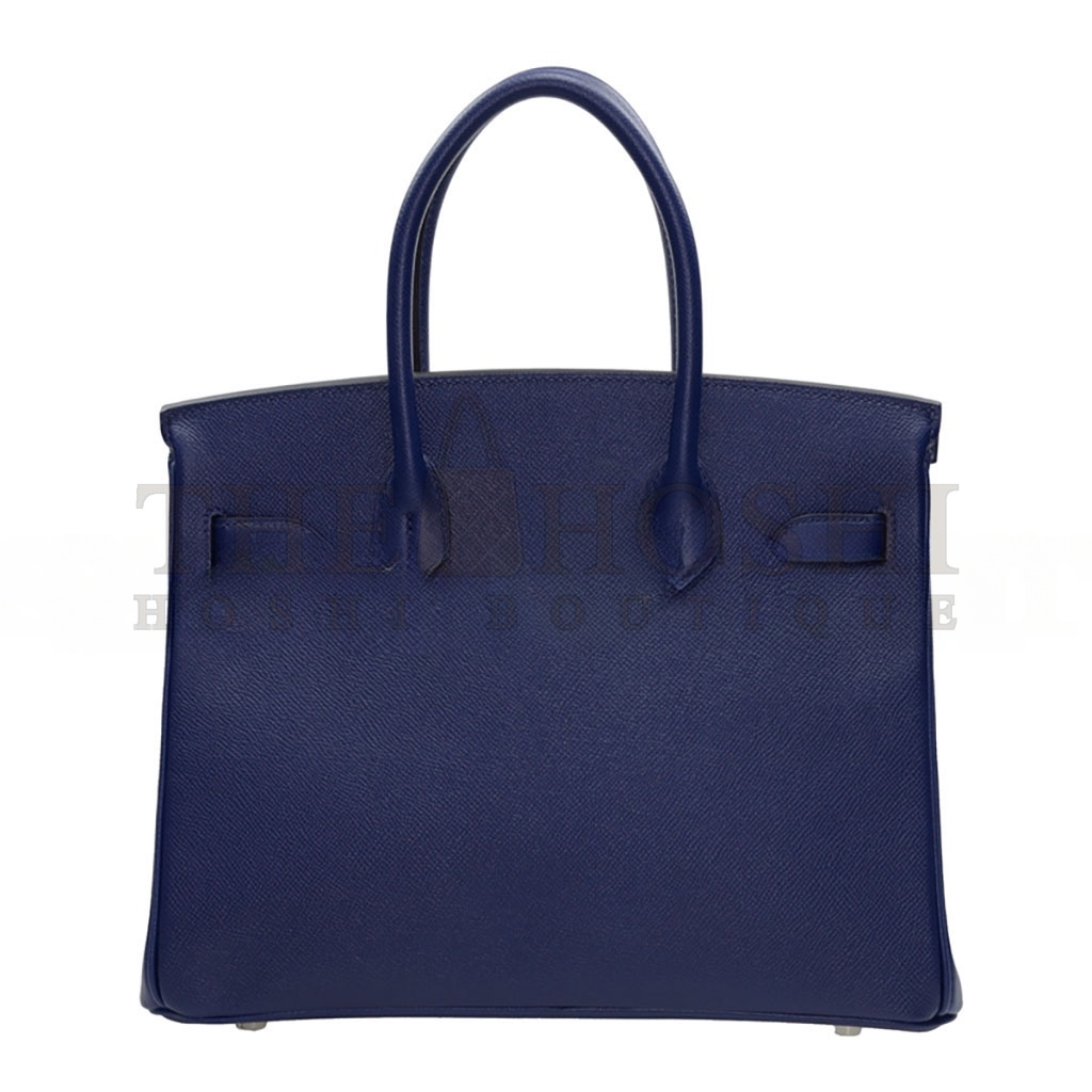 H**me5 BIRKIN 30 TOGO LEATHER ROYAL BLUE SILVER BUCKLE BK3073EPSS (30*23*15cm) Master Quality